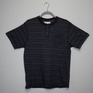 PD&C Mens Short Sleeve Henley with Pocket